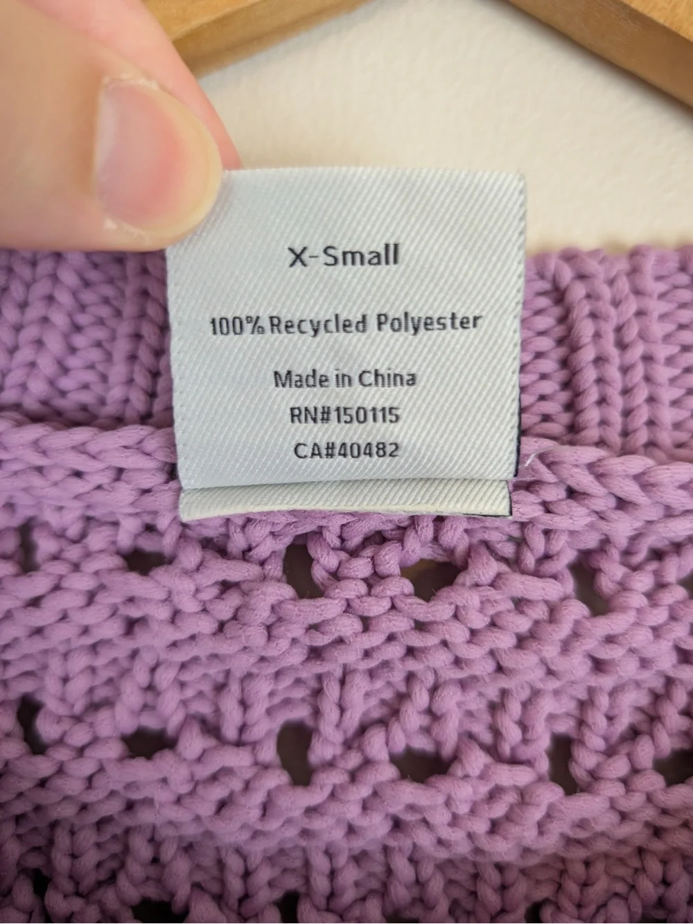 Varley Fillmore Purple Knit Short Sleeve Sweater
